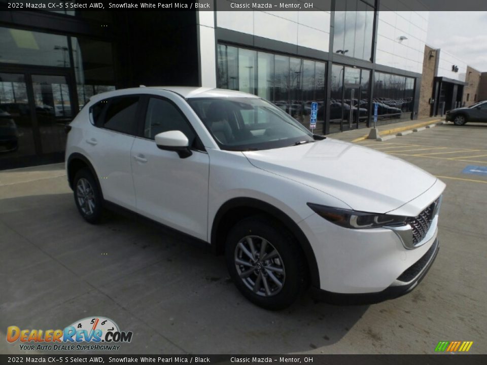 2022 Mazda CX-5 S Select AWD Snowflake White Pearl Mica / Black Photo #1