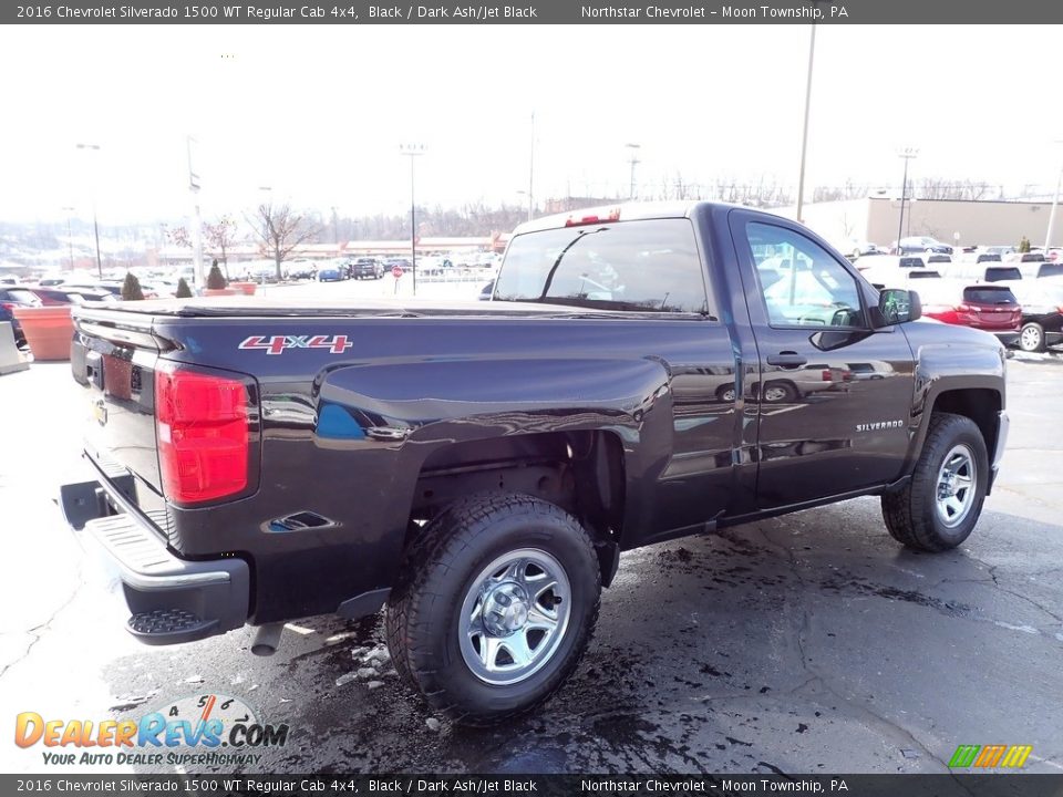 Black 2016 Chevrolet Silverado 1500 WT Regular Cab 4x4 Photo #8