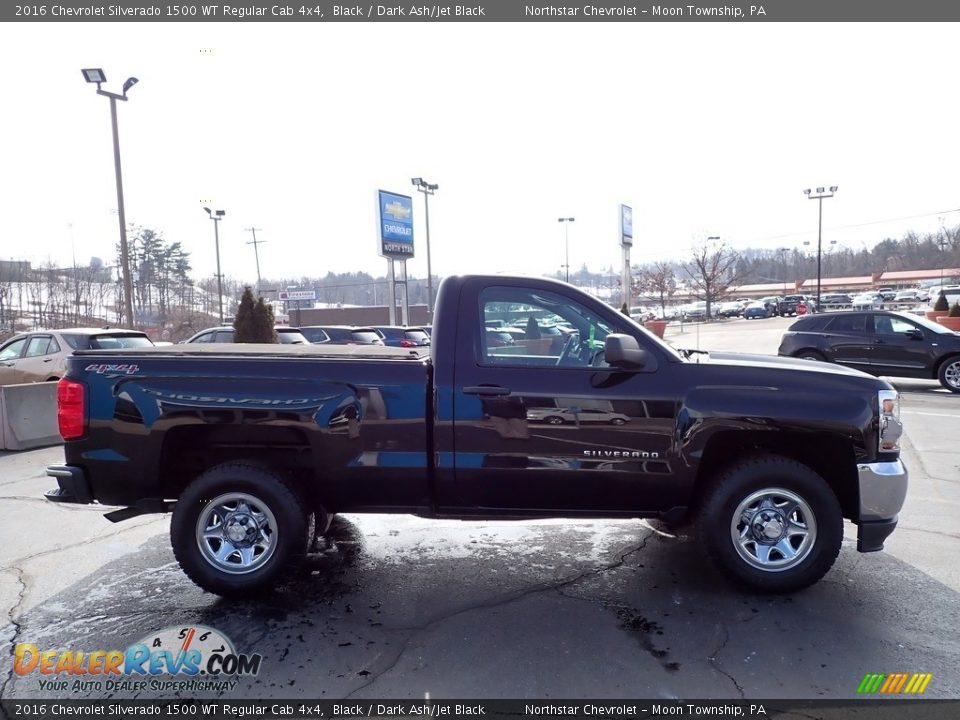 Black 2016 Chevrolet Silverado 1500 WT Regular Cab 4x4 Photo #9