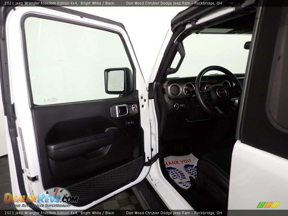 2021 Jeep Wrangler Freedom Edition 4x4 Bright White / Black Photo #15