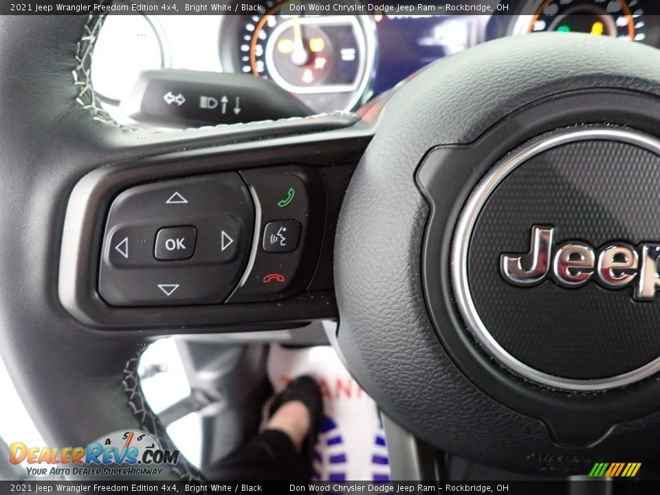 2021 Jeep Wrangler Freedom Edition 4x4 Bright White / Black Photo #20