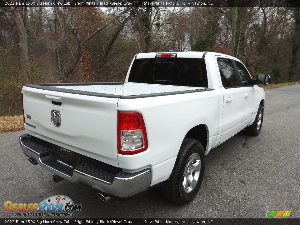 2022 Ram 1500 Big Horn Crew Cab Bright White / Black/Diesel Gray Photo #6