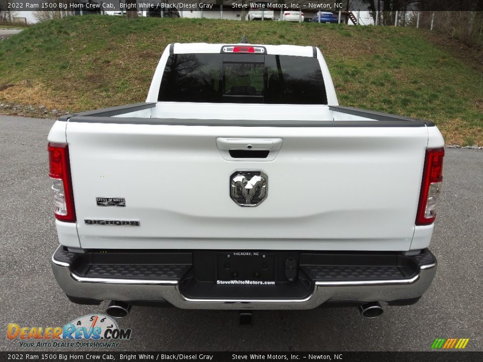 2022 Ram 1500 Big Horn Crew Cab Bright White / Black/Diesel Gray Photo #7