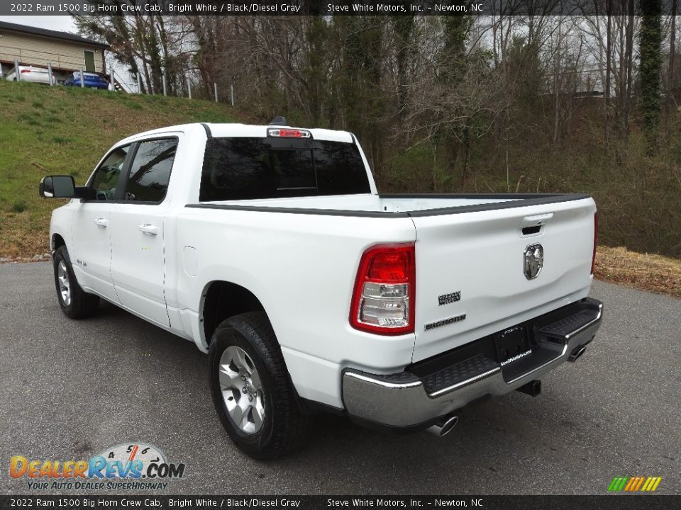 2022 Ram 1500 Big Horn Crew Cab Bright White / Black/Diesel Gray Photo #9