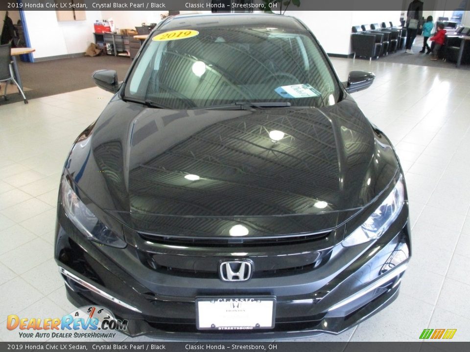 2019 Honda Civic LX Sedan Crystal Black Pearl / Black Photo #2