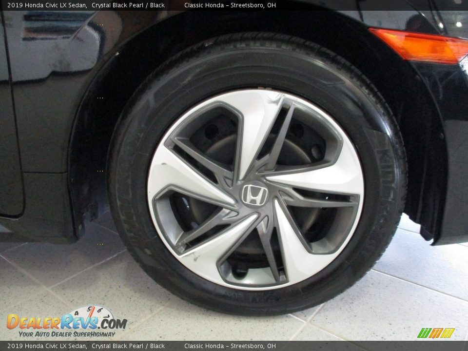 2019 Honda Civic LX Sedan Crystal Black Pearl / Black Photo #5