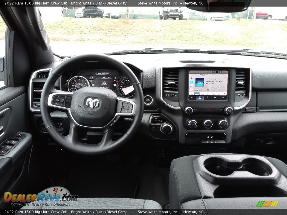 2022 Ram 1500 Big Horn Crew Cab Bright White / Black/Diesel Gray Photo #18