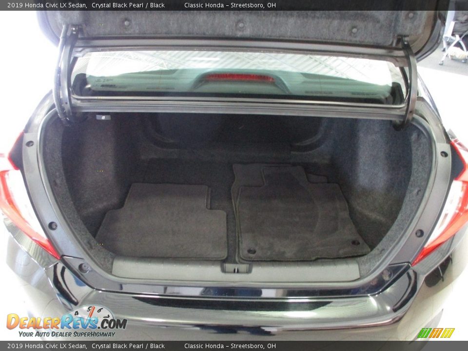 2019 Honda Civic LX Sedan Crystal Black Pearl / Black Photo #13
