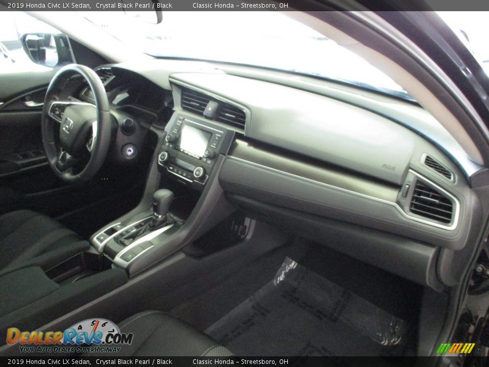 2019 Honda Civic LX Sedan Crystal Black Pearl / Black Photo #19