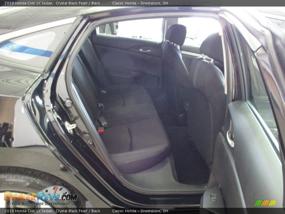 2019 Honda Civic LX Sedan Crystal Black Pearl / Black Photo #21