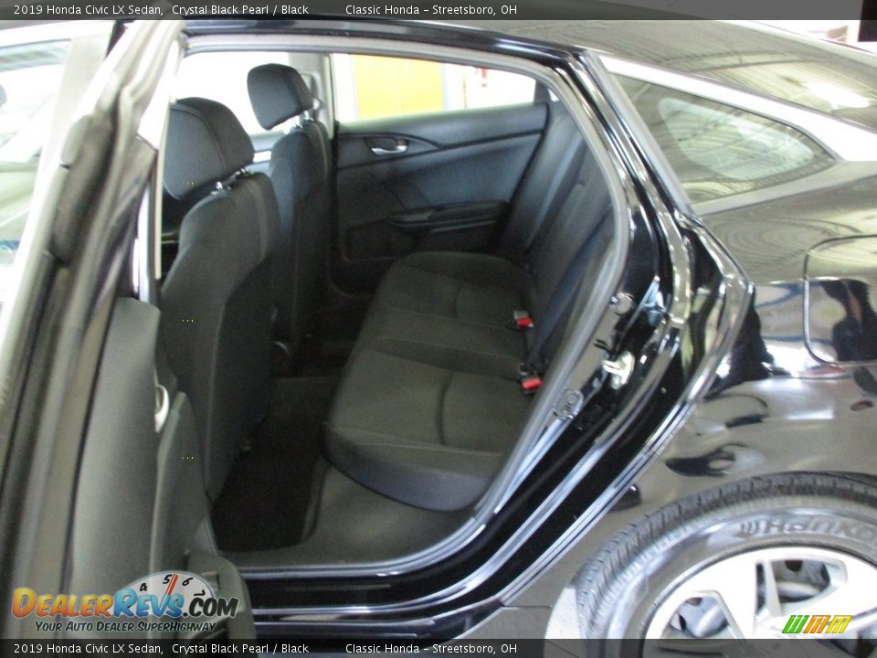 2019 Honda Civic LX Sedan Crystal Black Pearl / Black Photo #23