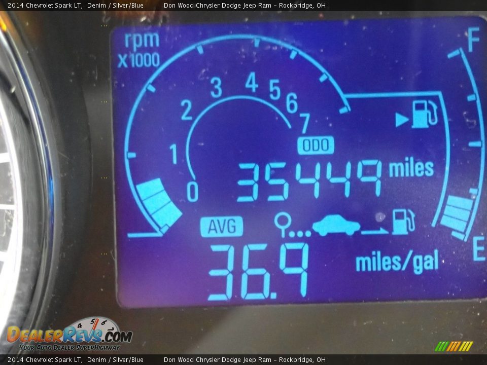 2014 Chevrolet Spark LT Denim / Silver/Blue Photo #33