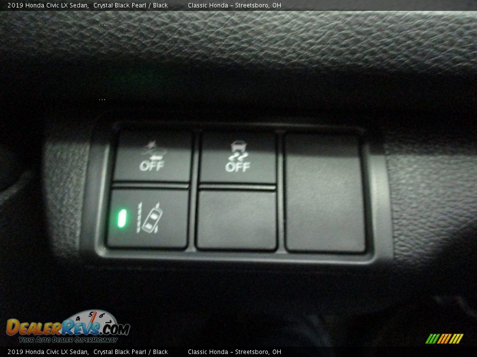 2019 Honda Civic LX Sedan Crystal Black Pearl / Black Photo #34