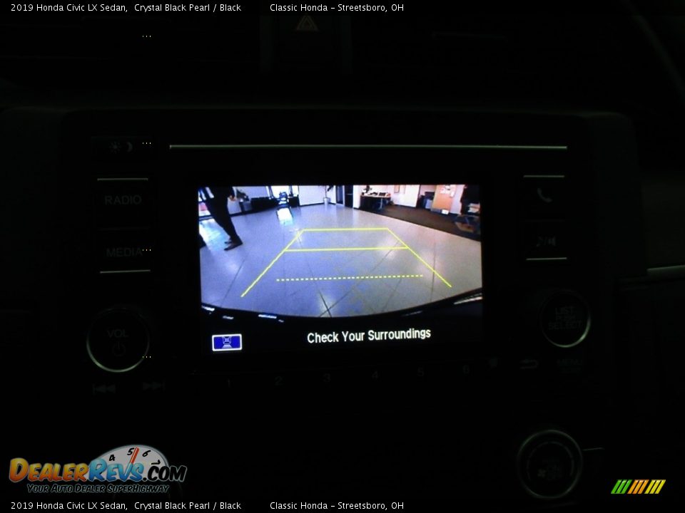 2019 Honda Civic LX Sedan Crystal Black Pearl / Black Photo #35