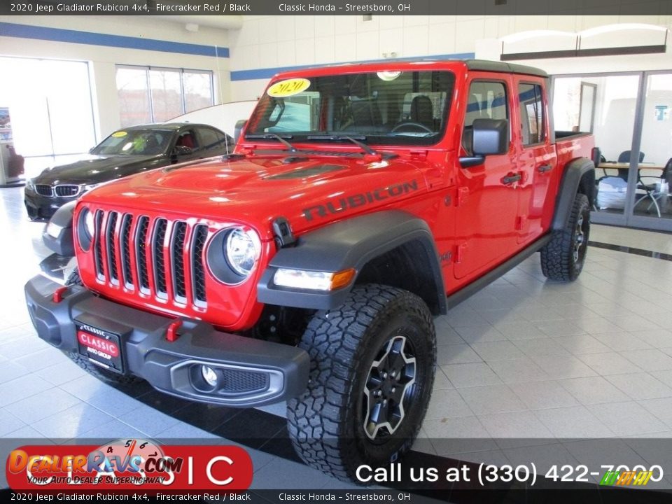 2020 Jeep Gladiator Rubicon 4x4 Firecracker Red / Black Photo #1