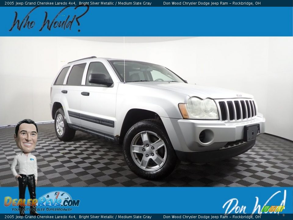 2005 Jeep Grand Cherokee Laredo 4x4 Bright Silver Metallic / Medium Slate Gray Photo #1