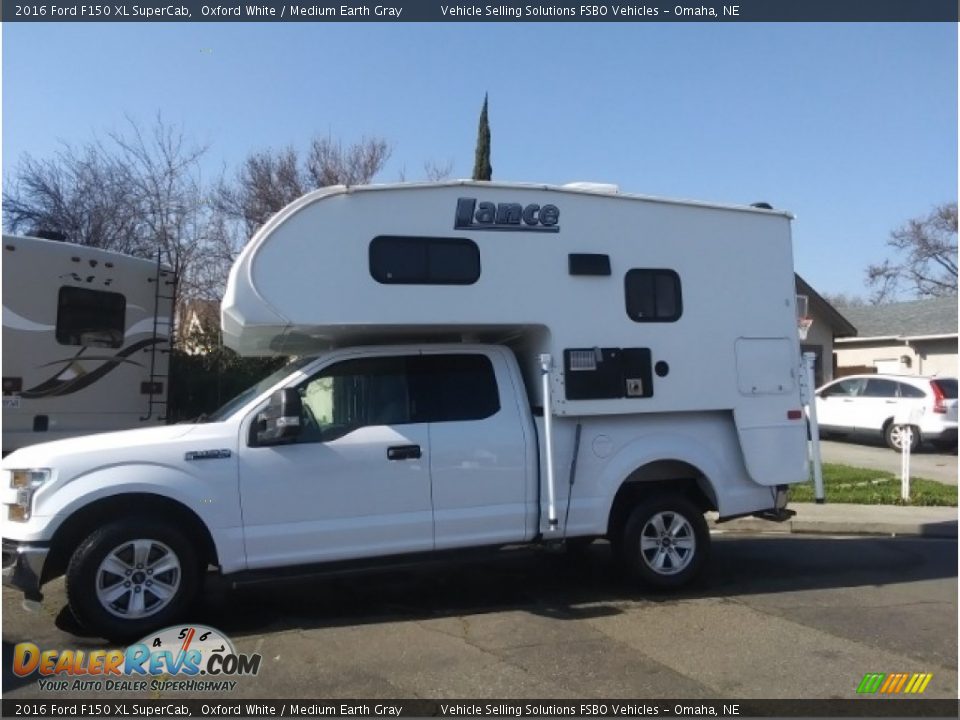 2016 Ford F150 XL SuperCab Oxford White / Medium Earth Gray Photo #1