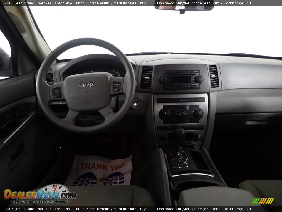 2005 Jeep Grand Cherokee Laredo 4x4 Bright Silver Metallic / Medium Slate Gray Photo #22