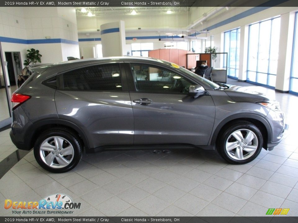 Modern Steel Metallic 2019 Honda HR-V EX AWD Photo #4