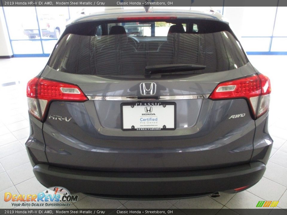 2019 Honda HR-V EX AWD Modern Steel Metallic / Gray Photo #8