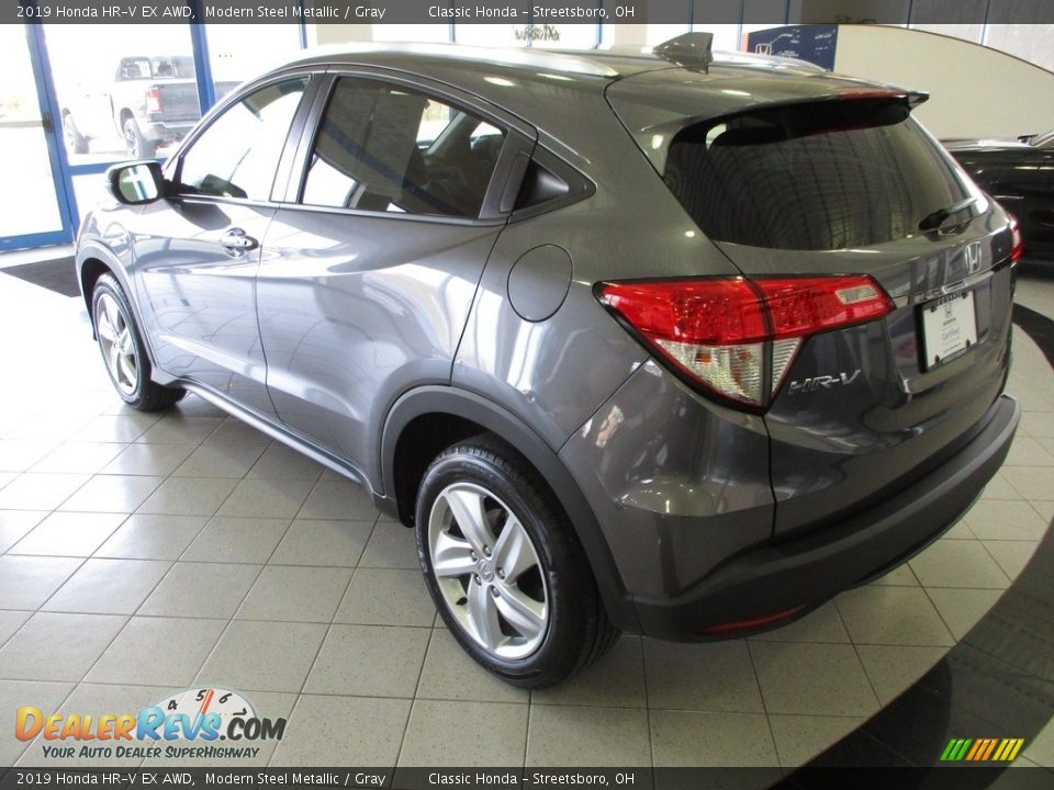 2019 Honda HR-V EX AWD Modern Steel Metallic / Gray Photo #9
