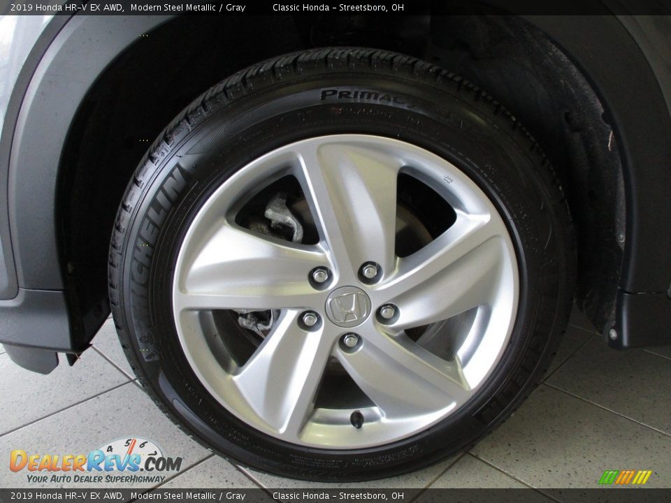 2019 Honda HR-V EX AWD Modern Steel Metallic / Gray Photo #12
