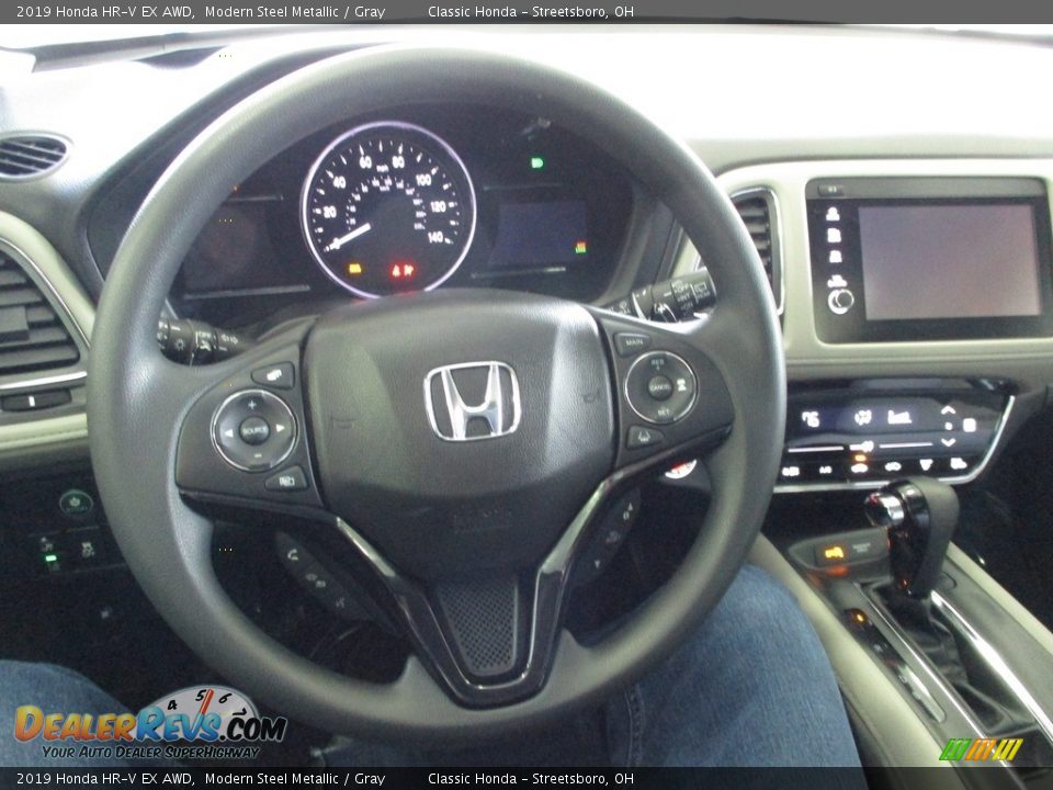 2019 Honda HR-V EX AWD Modern Steel Metallic / Gray Photo #31