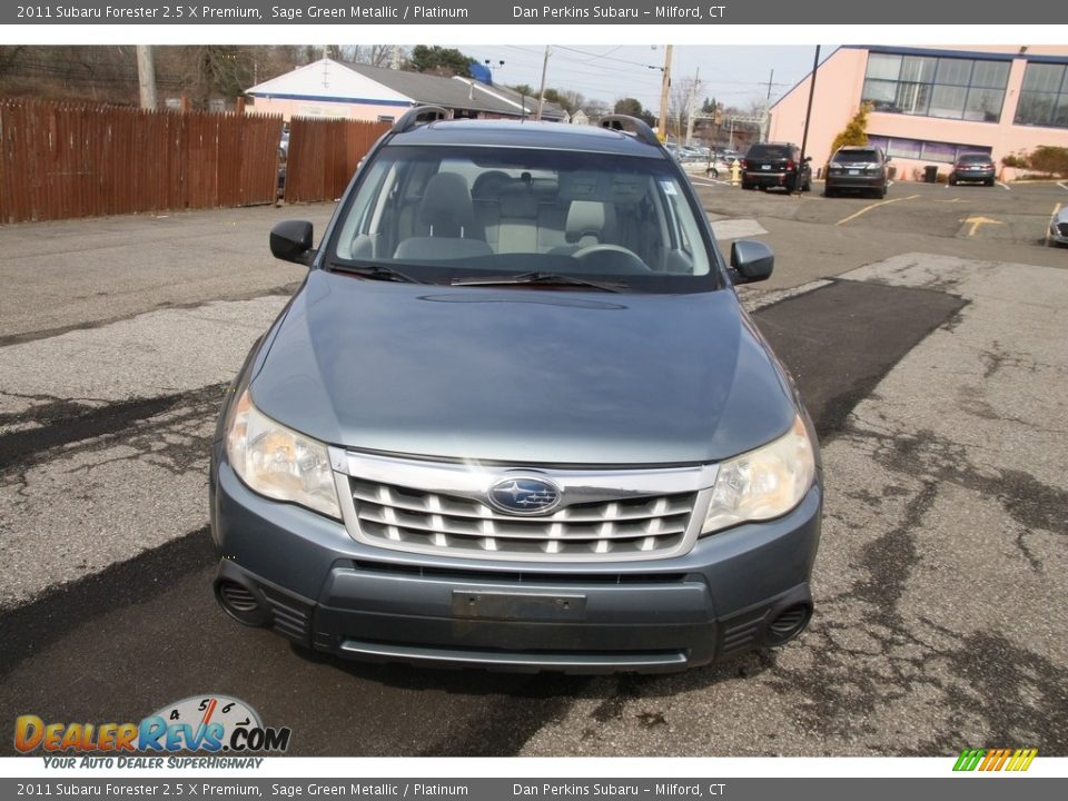 2011 Subaru Forester 2.5 X Premium Sage Green Metallic / Platinum Photo #2