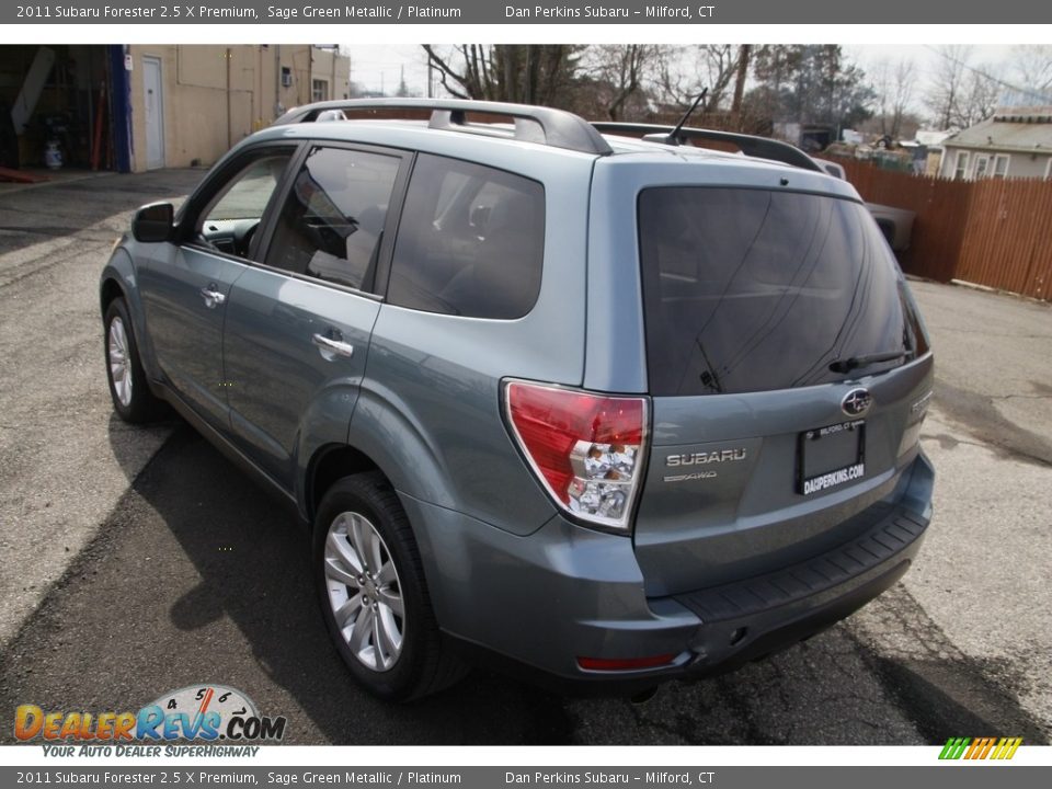 2011 Subaru Forester 2.5 X Premium Sage Green Metallic / Platinum Photo #7