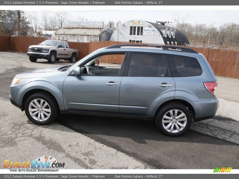 2011 Subaru Forester 2.5 X Premium Sage Green Metallic / Platinum Photo #8