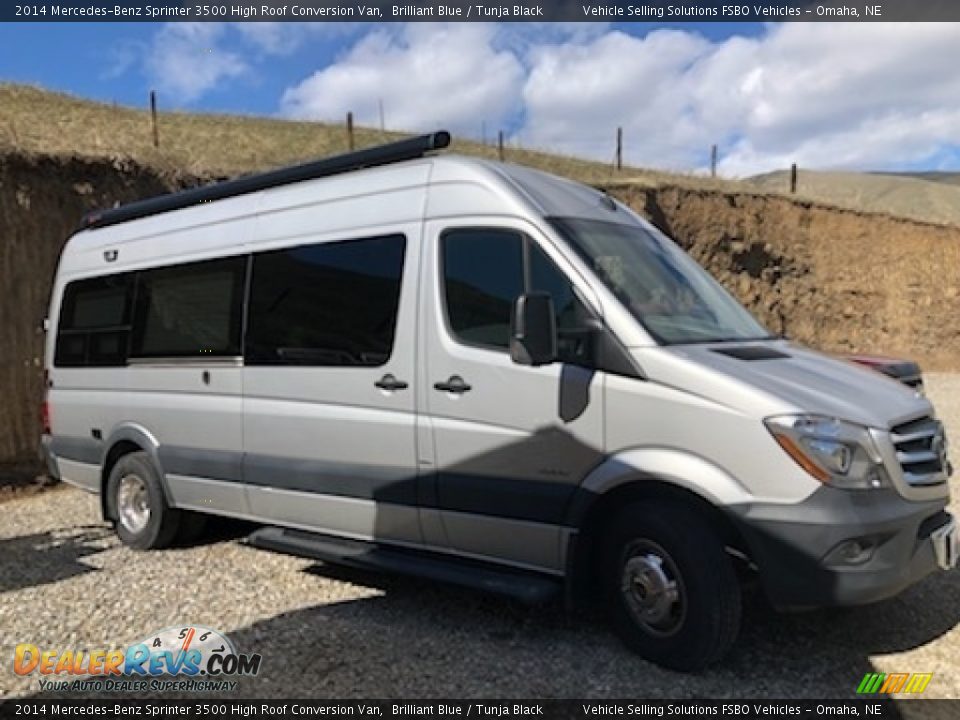 2014 Mercedes-Benz Sprinter 3500 High Roof Conversion Van Brilliant Blue / Tunja Black Photo #1