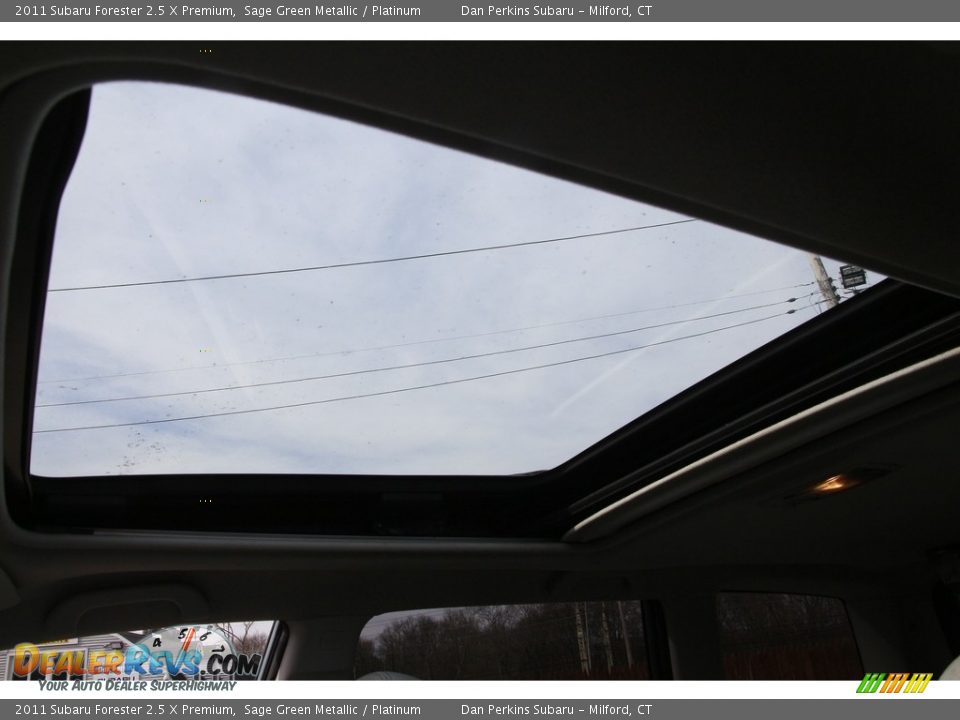 2011 Subaru Forester 2.5 X Premium Sage Green Metallic / Platinum Photo #11