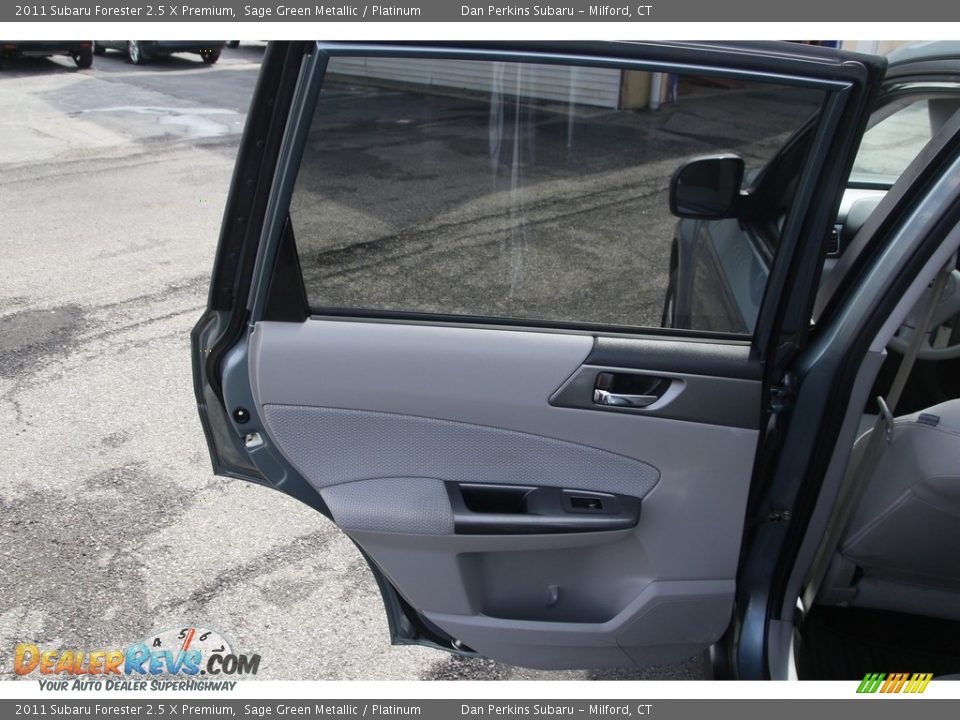 2011 Subaru Forester 2.5 X Premium Sage Green Metallic / Platinum Photo #12