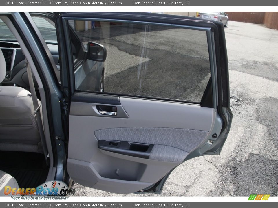 2011 Subaru Forester 2.5 X Premium Sage Green Metallic / Platinum Photo #15