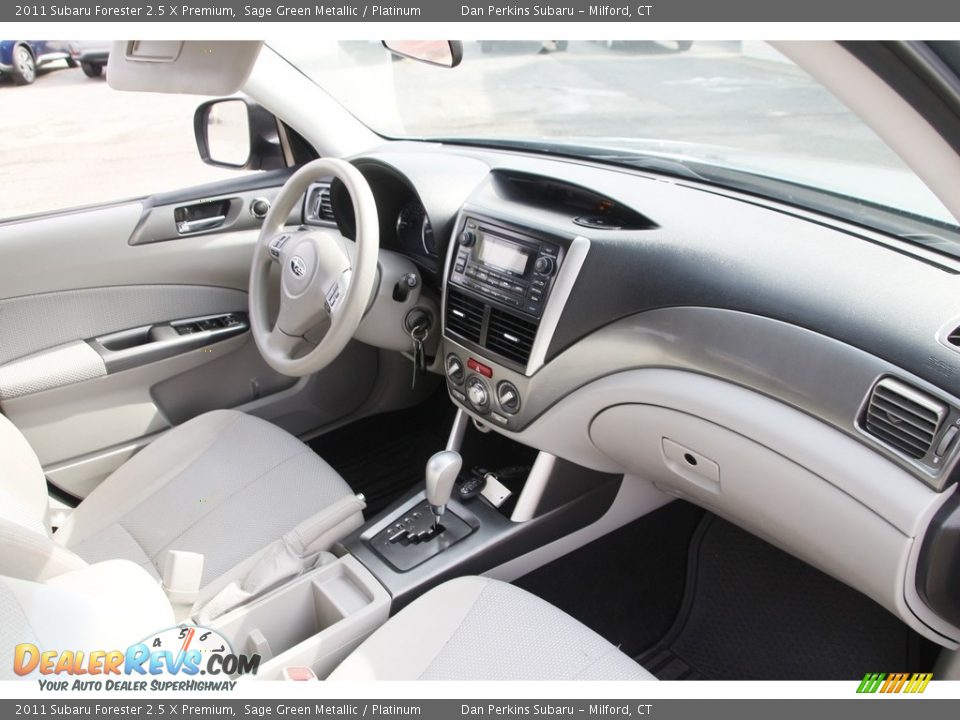 2011 Subaru Forester 2.5 X Premium Sage Green Metallic / Platinum Photo #16