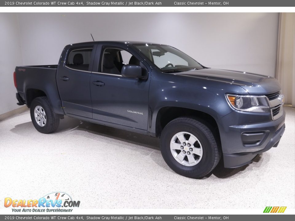 2019 Chevrolet Colorado WT Crew Cab 4x4 Shadow Gray Metallic / Jet Black/Dark Ash Photo #1