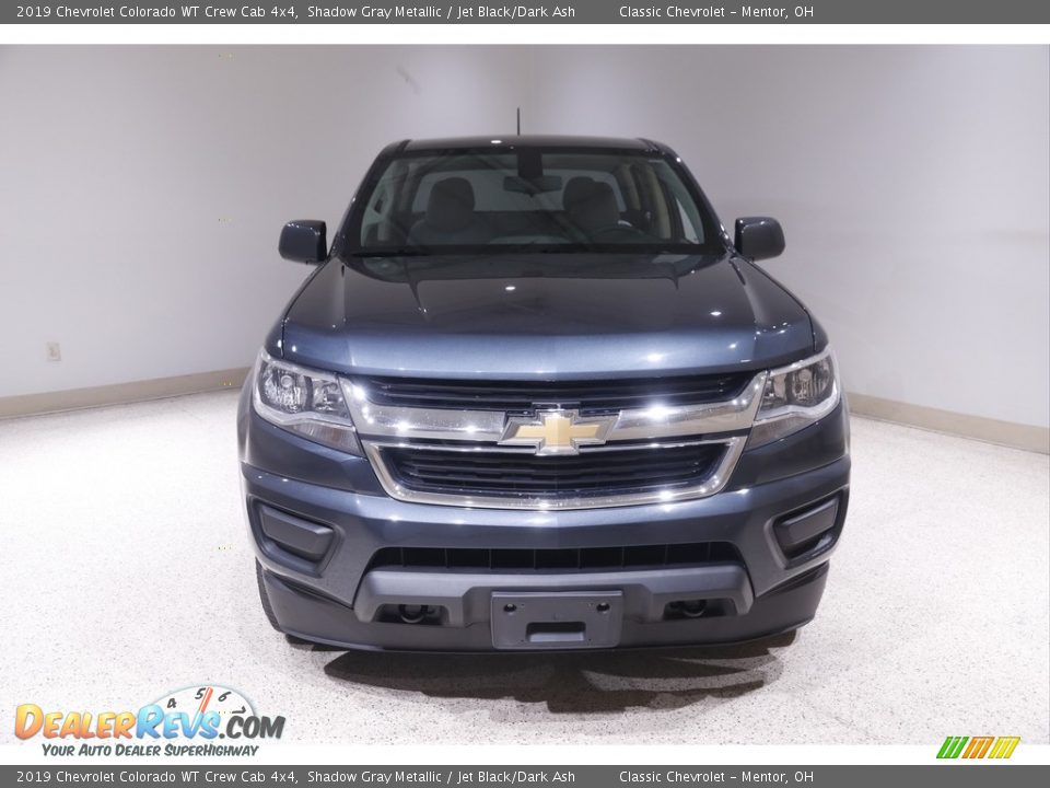 2019 Chevrolet Colorado WT Crew Cab 4x4 Shadow Gray Metallic / Jet Black/Dark Ash Photo #2