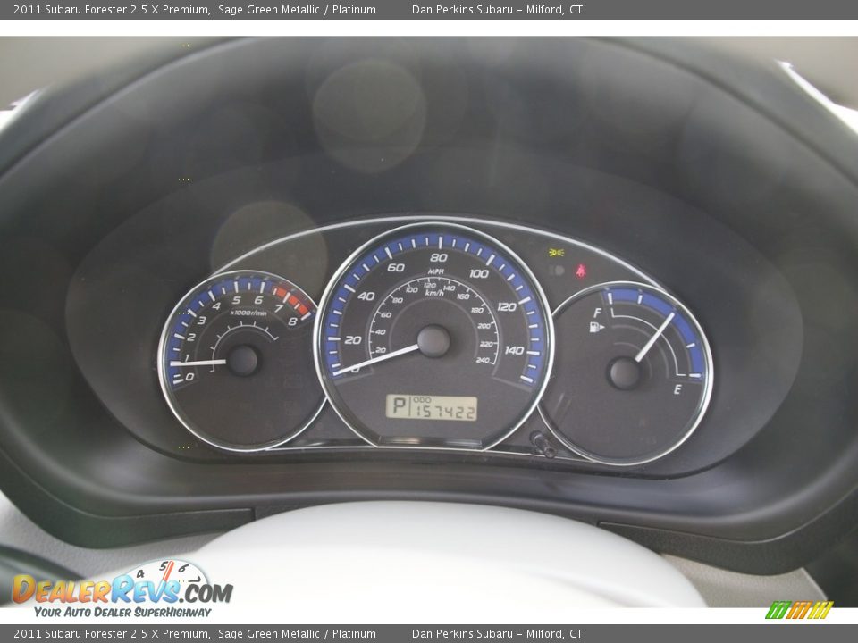 2011 Subaru Forester 2.5 X Premium Sage Green Metallic / Platinum Photo #18