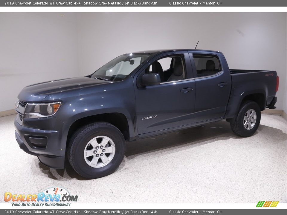 2019 Chevrolet Colorado WT Crew Cab 4x4 Shadow Gray Metallic / Jet Black/Dark Ash Photo #3