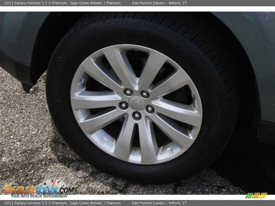 2011 Subaru Forester 2.5 X Premium Sage Green Metallic / Platinum Photo #21