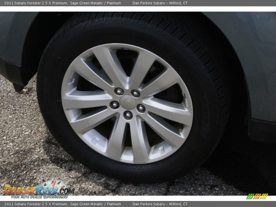 2011 Subaru Forester 2.5 X Premium Sage Green Metallic / Platinum Photo #22
