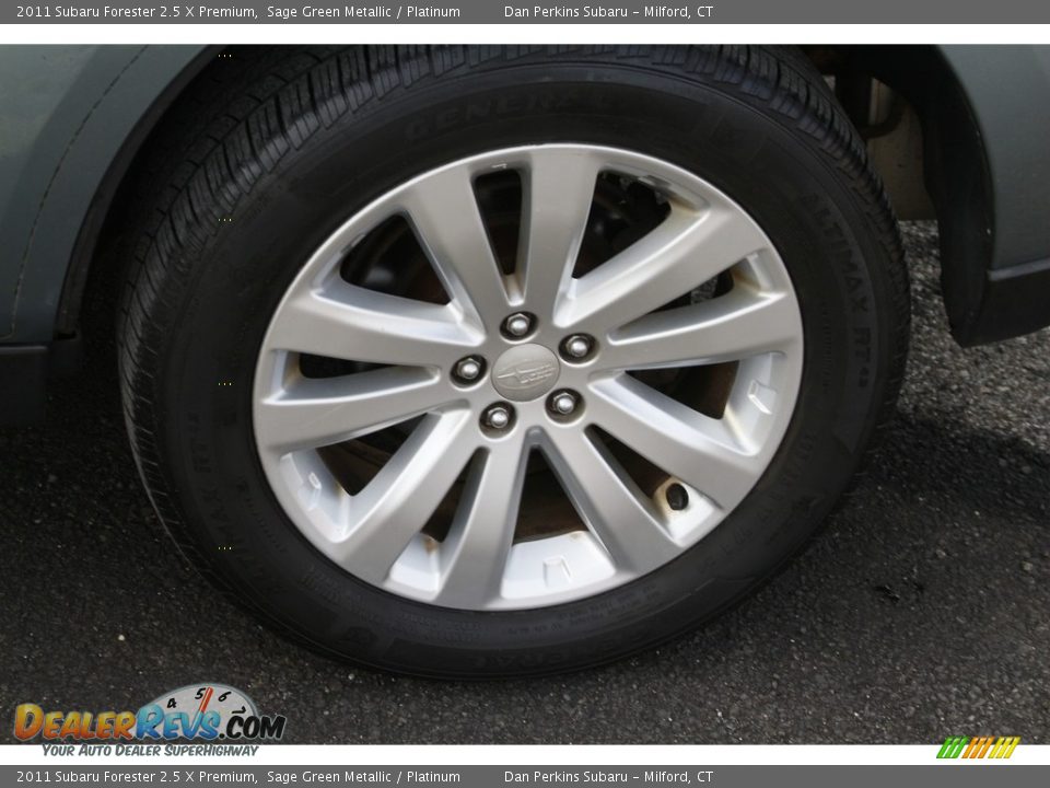 2011 Subaru Forester 2.5 X Premium Sage Green Metallic / Platinum Photo #23