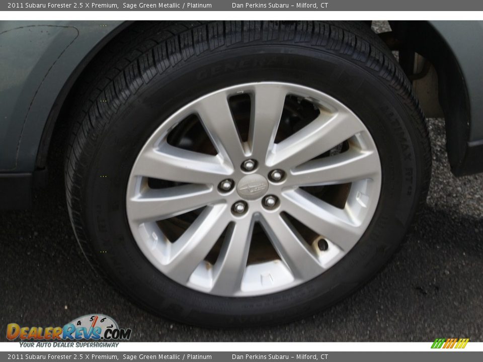 2011 Subaru Forester 2.5 X Premium Sage Green Metallic / Platinum Photo #24