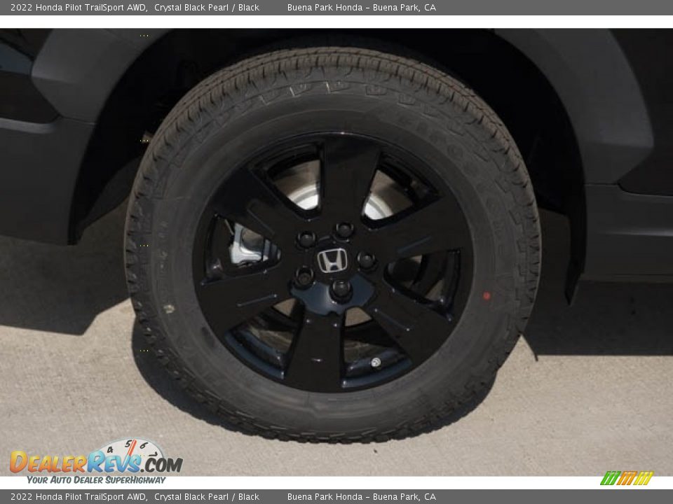 2022 Honda Pilot TrailSport AWD Crystal Black Pearl / Black Photo #10