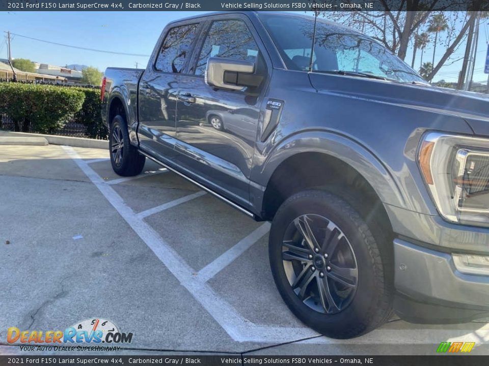 2021 Ford F150 Lariat SuperCrew 4x4 Carbonized Gray / Black Photo #2