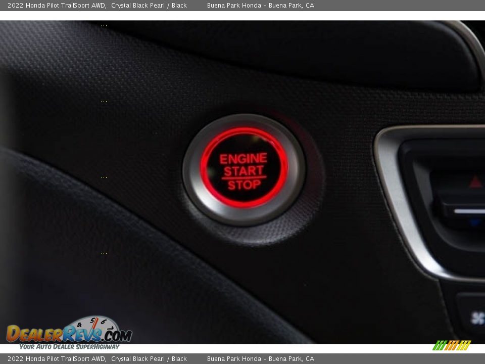2022 Honda Pilot TrailSport AWD Crystal Black Pearl / Black Photo #22
