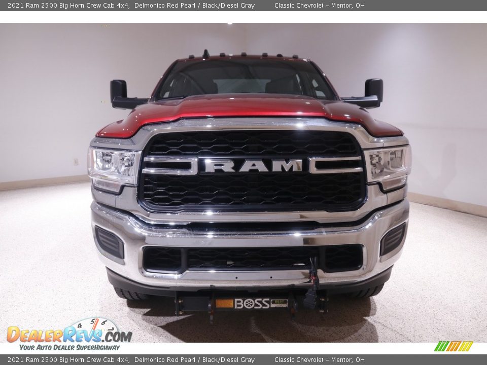 2021 Ram 2500 Big Horn Crew Cab 4x4 Delmonico Red Pearl / Black/Diesel Gray Photo #2