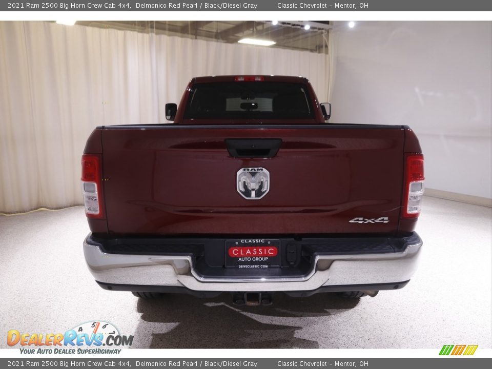 2021 Ram 2500 Big Horn Crew Cab 4x4 Delmonico Red Pearl / Black/Diesel Gray Photo #20