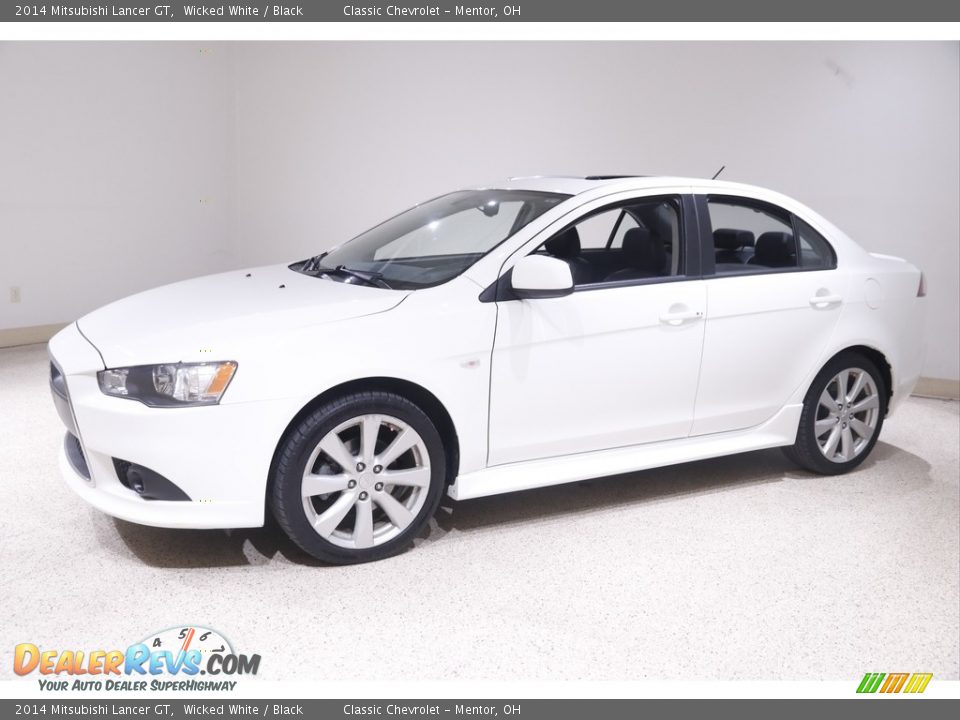 2014 Mitsubishi Lancer GT Wicked White / Black Photo #3