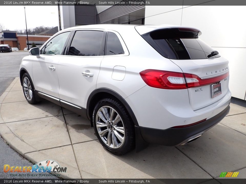 2016 Lincoln MKX Reserve AWD White Platinum / Ebony Photo #3